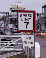 Signs, Bolivar Ferry, Galveston, TX